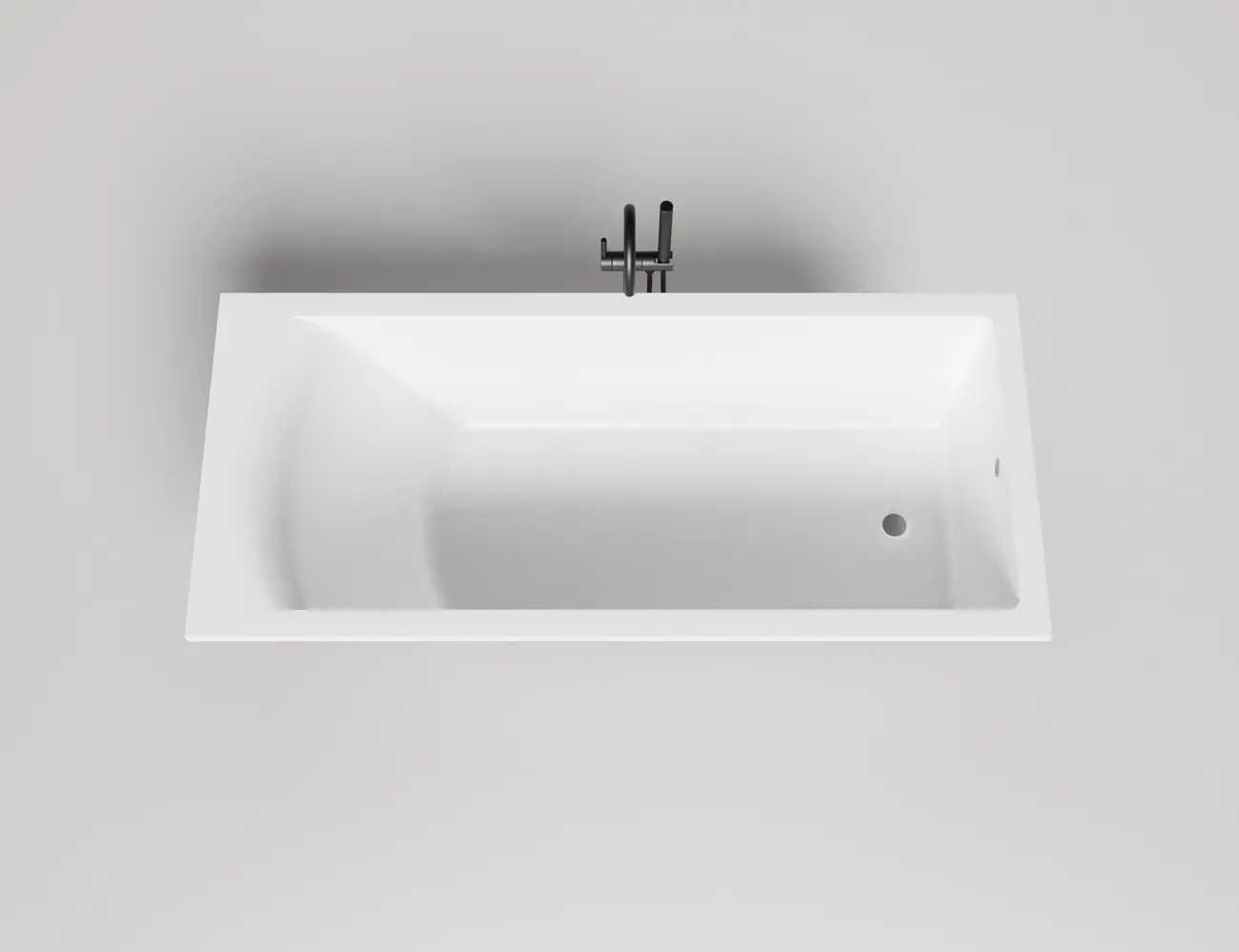 Ванна из искусственного камня Salini Cascata 104223M 180x80 S-Stone белая