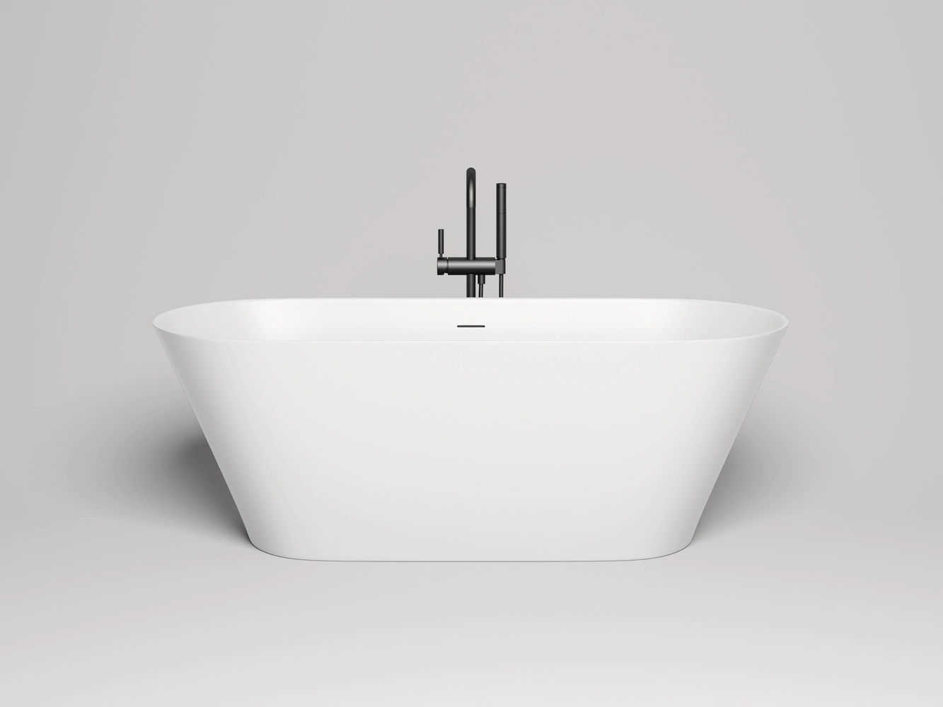 Ванна из литьевого мрамора Salini Mona S-Sense 170x72 102912G белая глянцевая, отдельностоящая