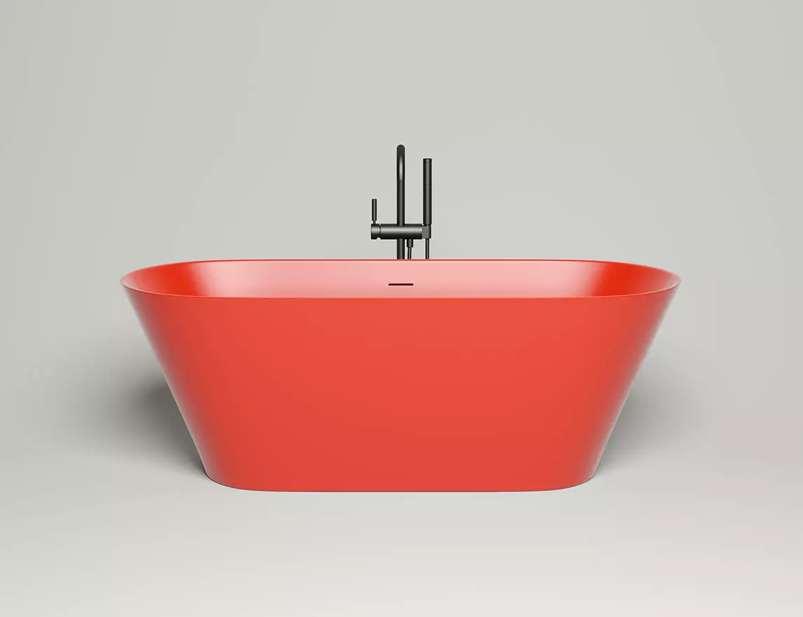 Ванна из литьевого мрамора Salini Mona S-Sense 170x72 102912G белая глянцевая, отдельностоящая