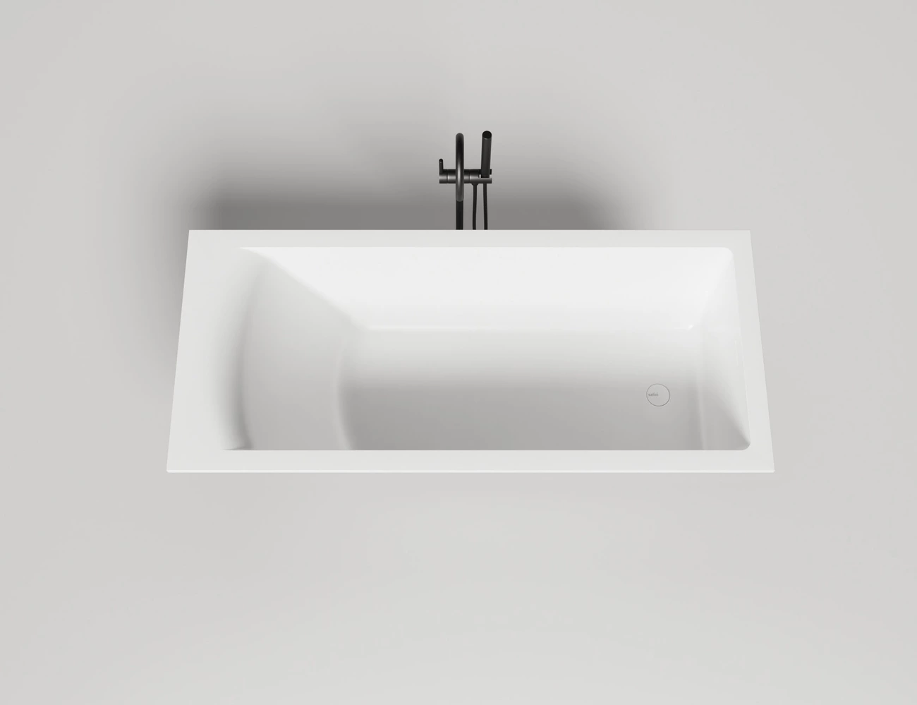 Ванна из искусственного камня Salini Cascata 104313M 170x75 S-Sense белая