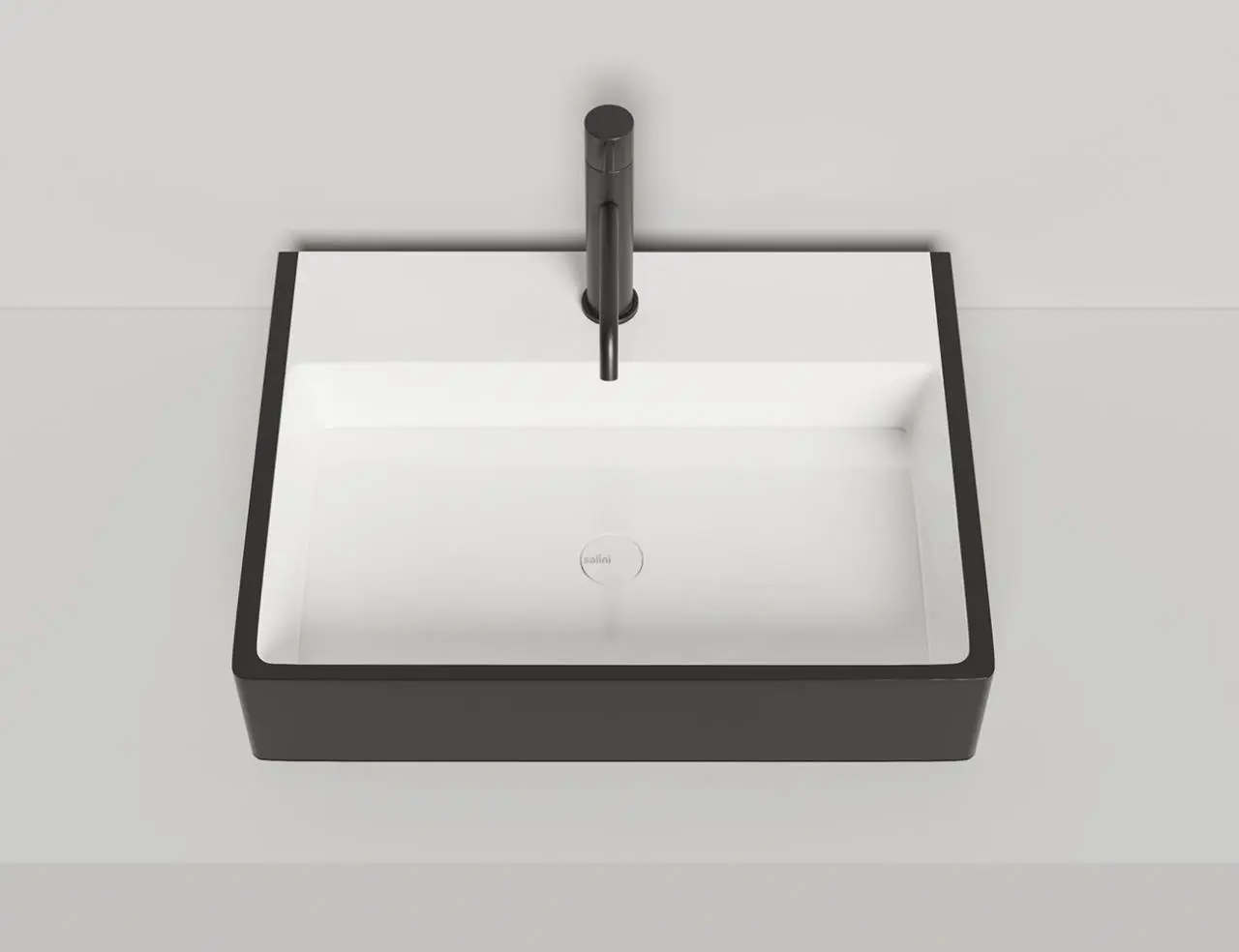 Раковина накладная Salini Ottavia S-Stone 60 см 1103201M из искусственного камня, матовая белая