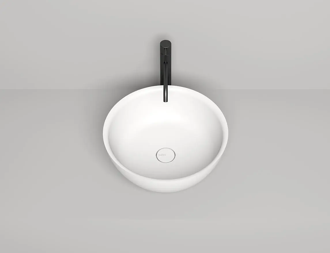 Раковина накладная Salini Alda 02 S-Stone 43 см 1102210M из искусственного камня, матовая белая