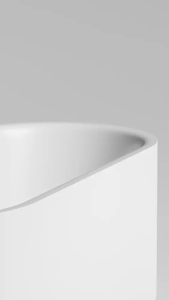 Ванна из литьевого мрамора Salini Perla S-Sense 170x80 1049101G отдельностоящая, белая глянцевая