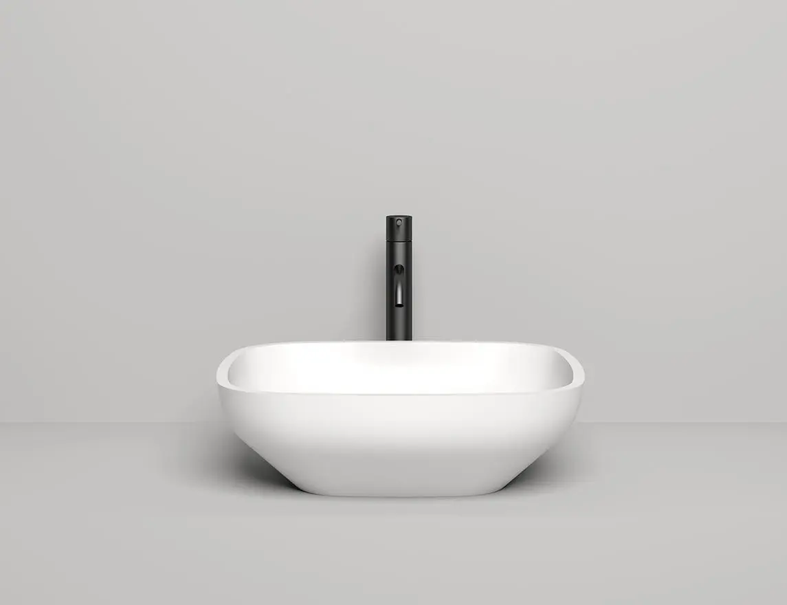 Раковина накладная Salini Gloria 08 S-Stone 50 см 1102208M из искусственного камня, матовая белая