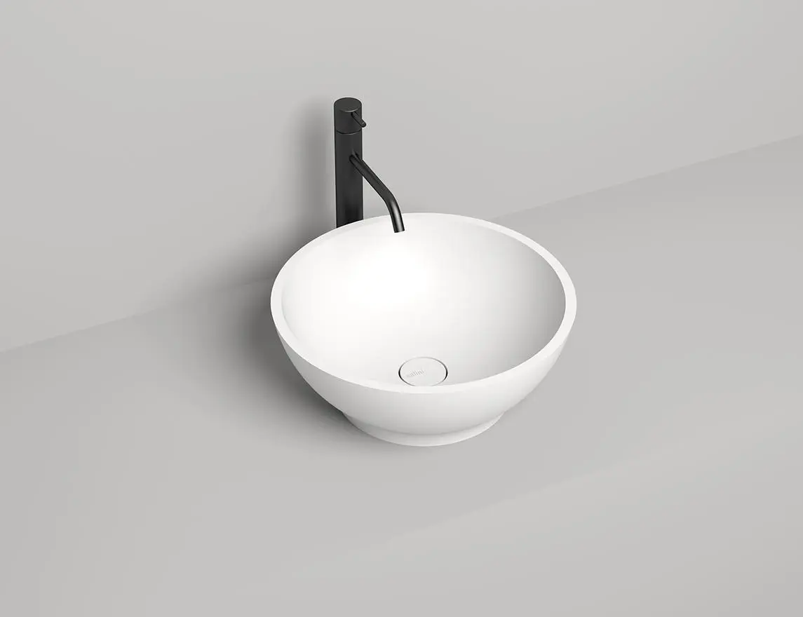 Раковина накладная Salini Gloria 03 S-Stone 42 см 1102203M из искусственного камня, матовая белая