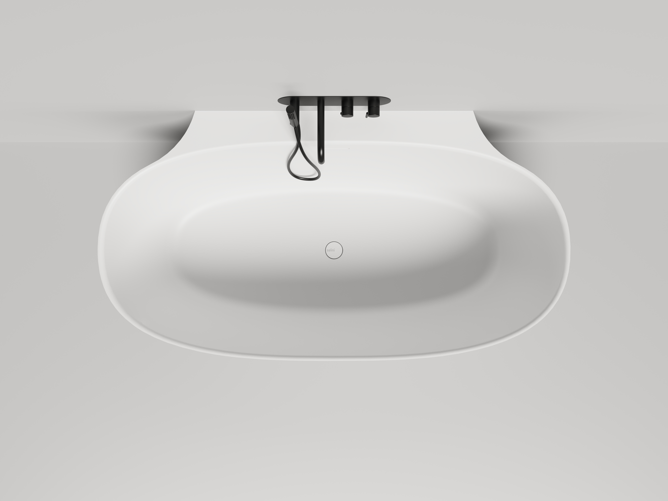 Ванна из искусственного камня Salini Alda Wall S-Stone 170х90 белая матовая