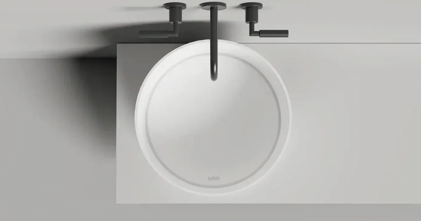 Раковина накладная Salini Armonia Round 03 S-Stone 130423M белая матовая