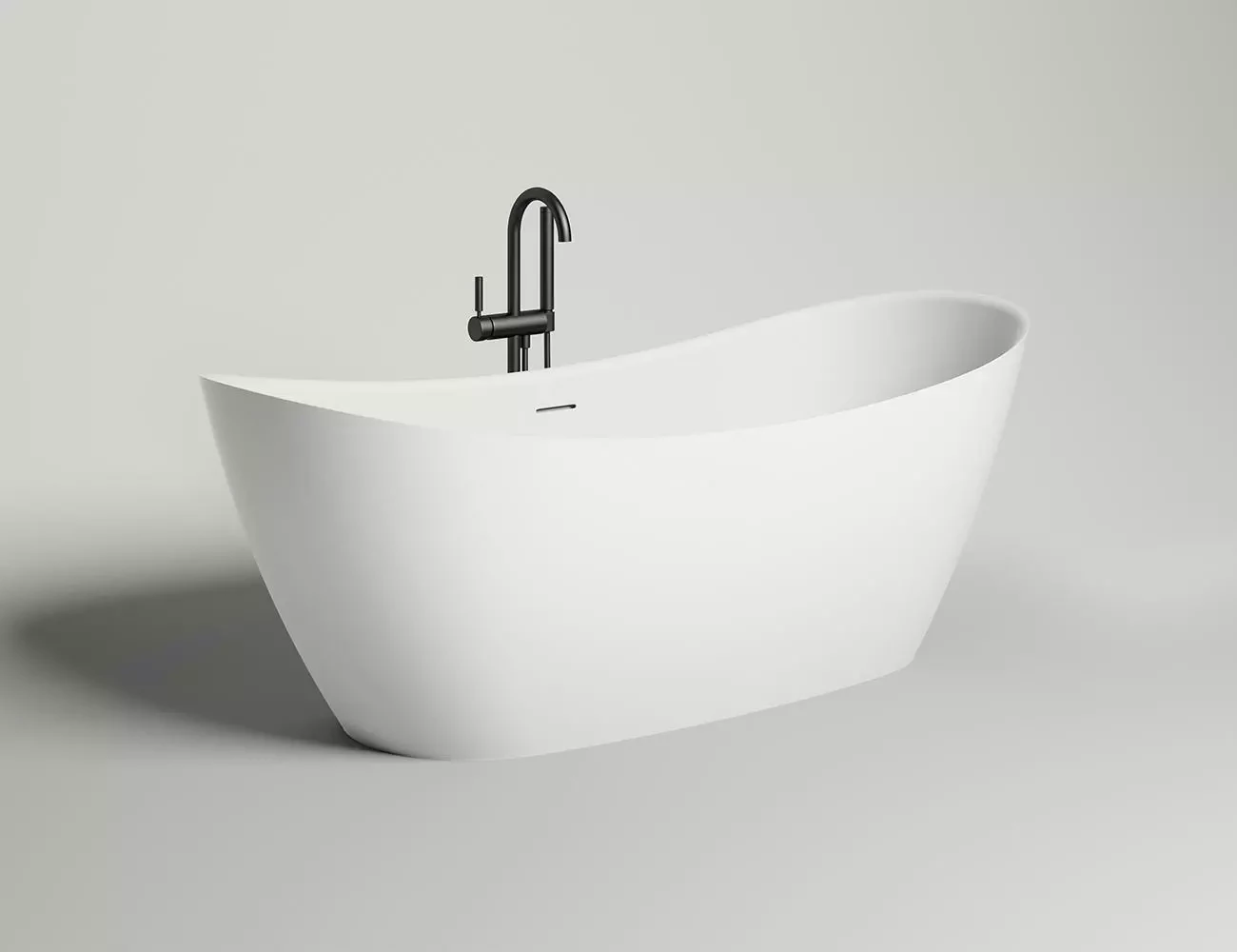 Ванна из искусственного камня Salini Noemi S-stone 170x75 101722M белая матовая, отдельностоящая