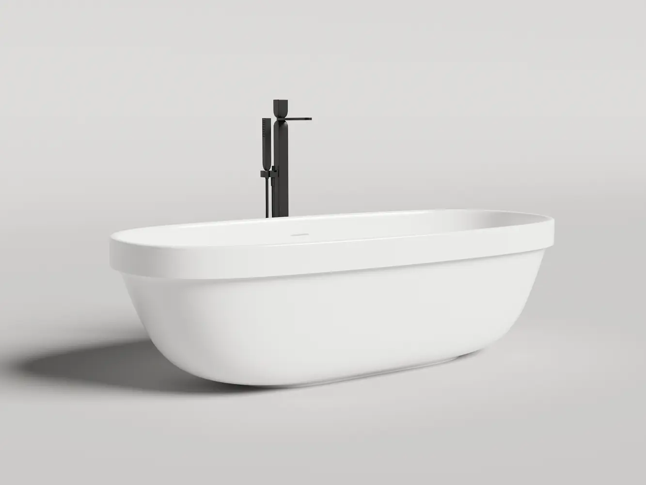 Ванна из искусственного камня Salini Greca In 180x80 104821M S-Stone белая матовая