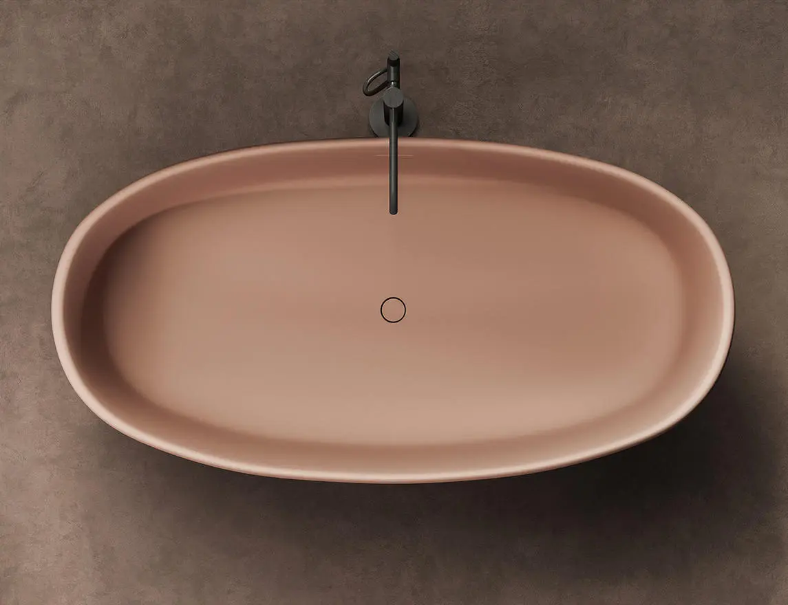 Ванна из искусственного камня Salini Luce S-stone 170х85 100121M белая матовая, отдельностоящая