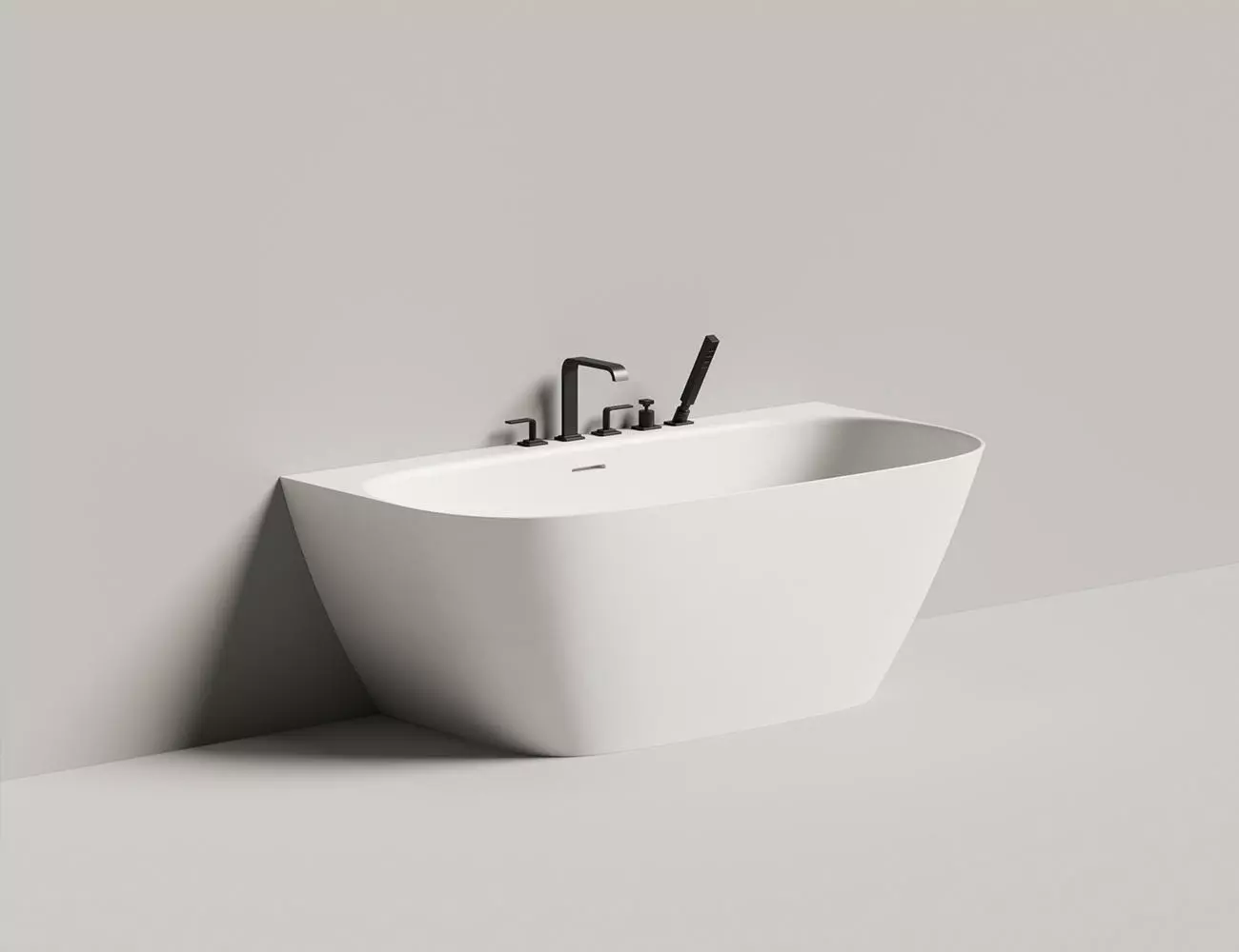 Ванна из искусственного камня Salini Sofia Wall S-Stone 160x80 102527M белая матовая, пристенная