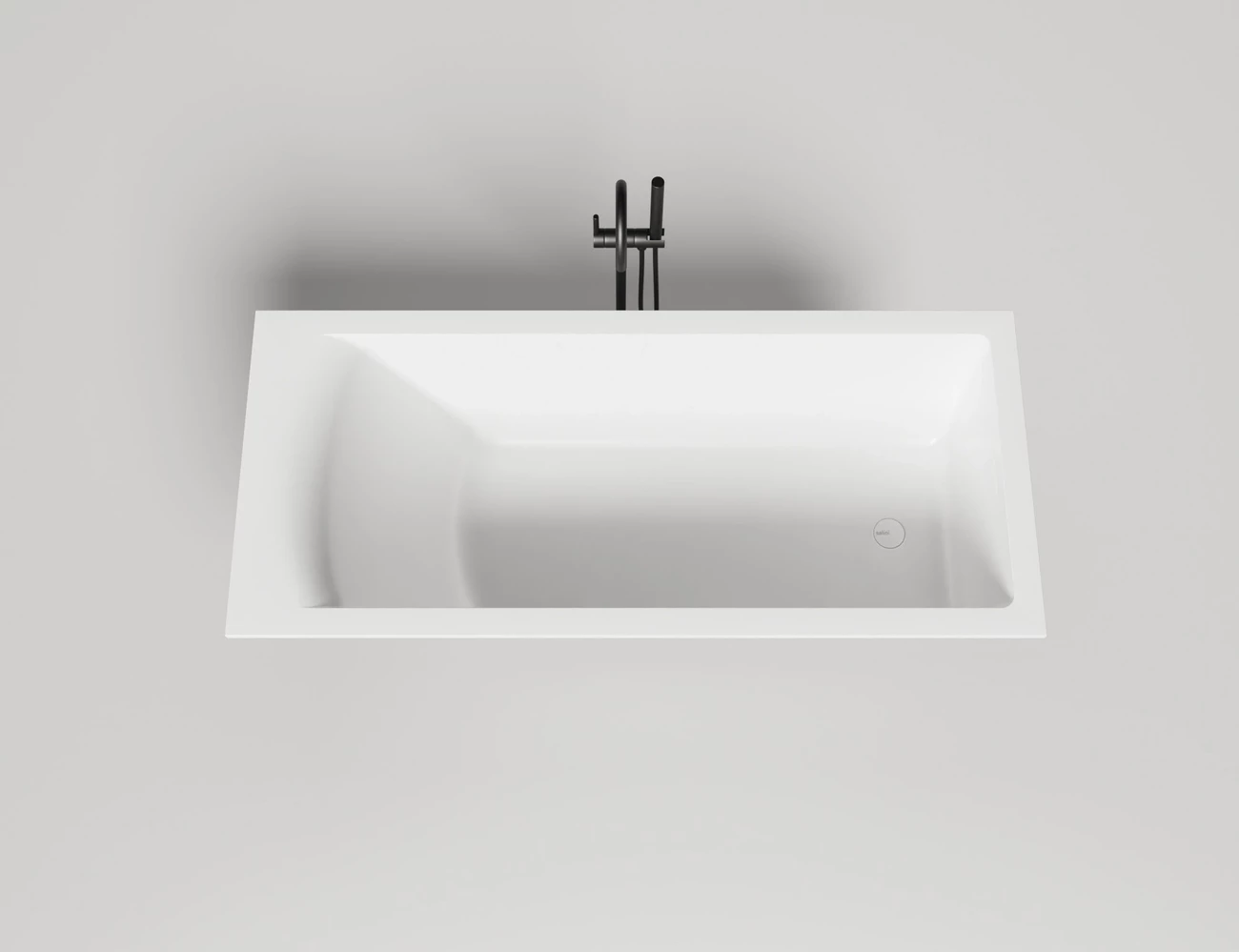 Ванна из искусственного камня Salini Cascata 104313G 170x75 S-Sense белая