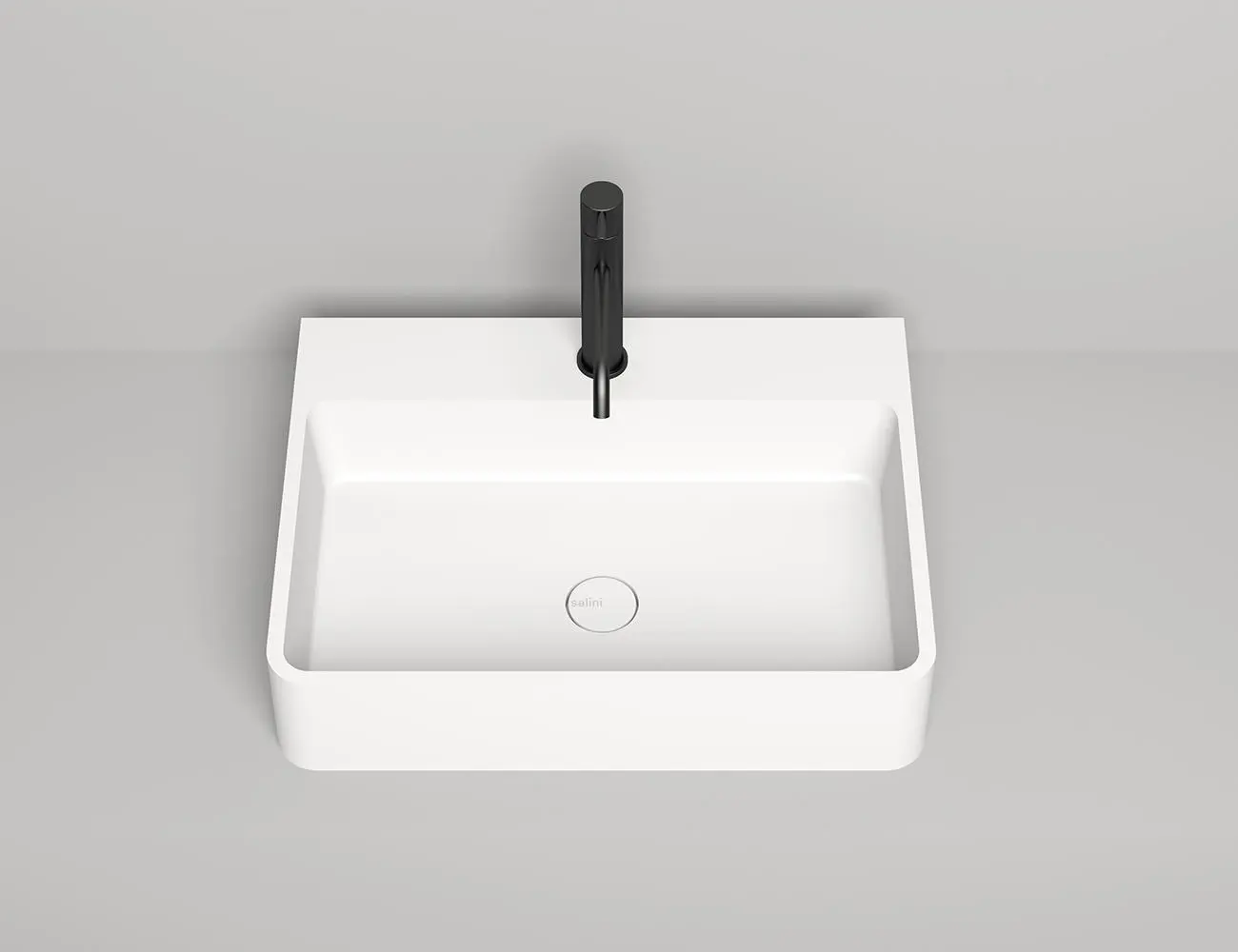 Раковина накладная Salini Ottavia S-Stone 60 см 1103201M из искусственного камня, матовая белая