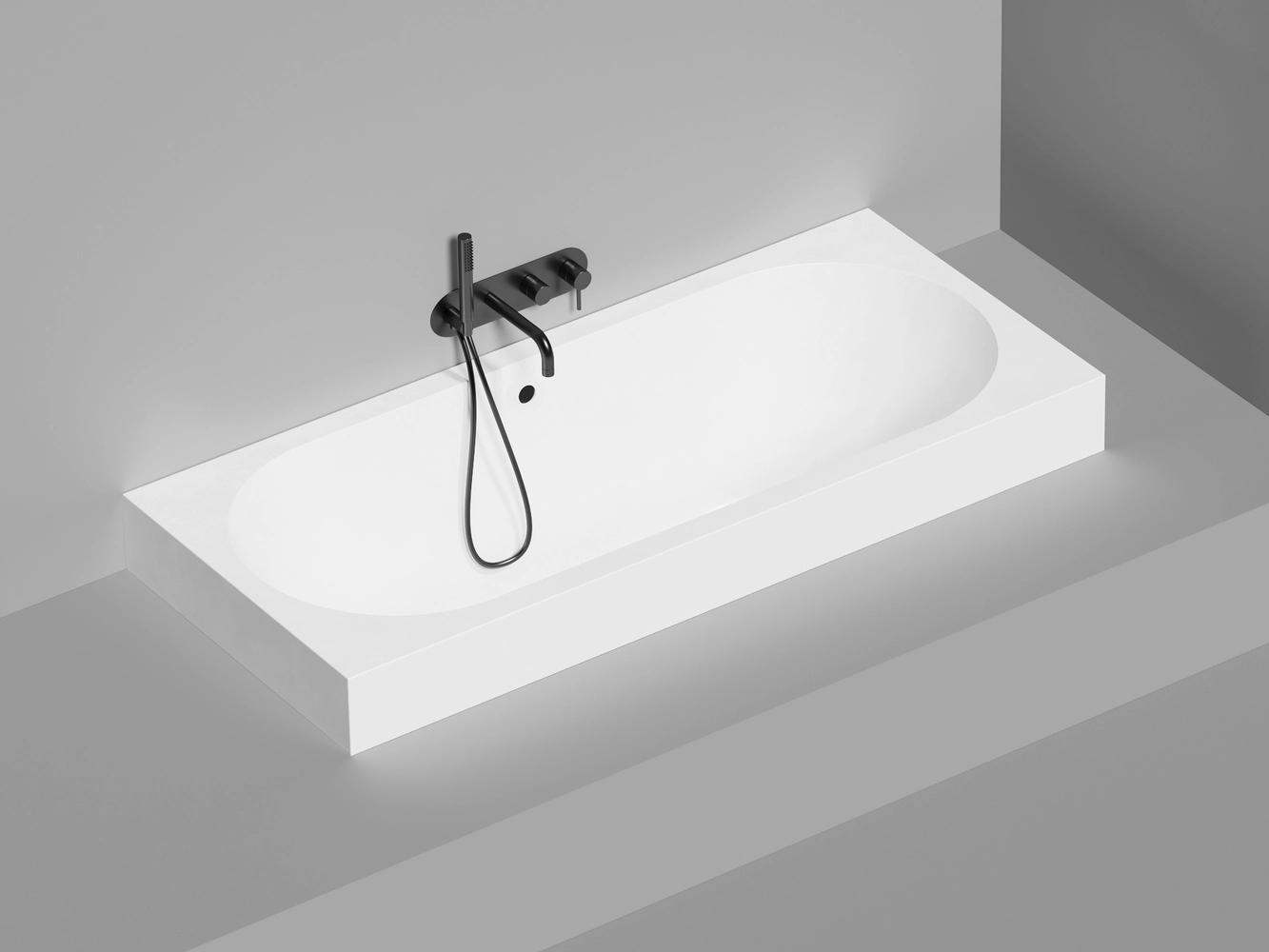 Ванна из литьевого мрамора Salini Ornella Axis 170x75 103413G S-Sense белая глянцевая