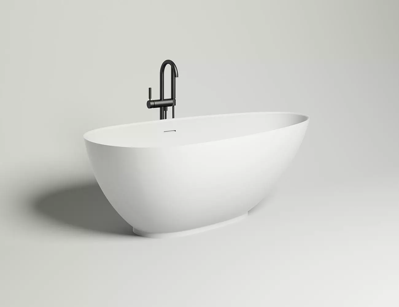 Ванна из искусственного камня Salini Paola S-stone 172х82 101512SM белая матовая, отдельностоящая