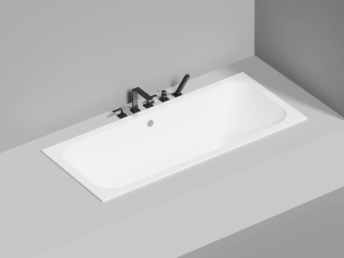 Ванна из литьевого мрамора Salini Orlanda Axis 170x75 103213G S-Sense белая глянцевая