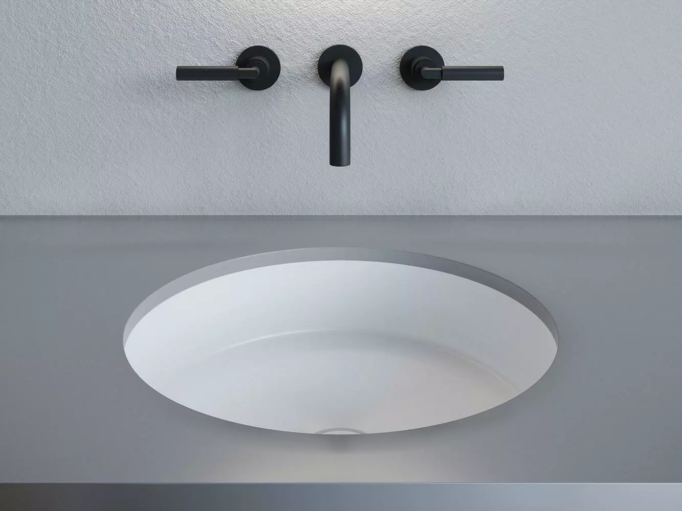 Раковина встраиваемая снизу Salini Marea 04 S-Stone 42 см 1802204M из искусственного камня, матовая белая