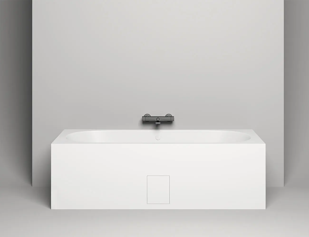 Ванна из литьевого мрамора Salini Ornella Axis S-Sense 180х80 103411G белая глянцевая, встраиваемая