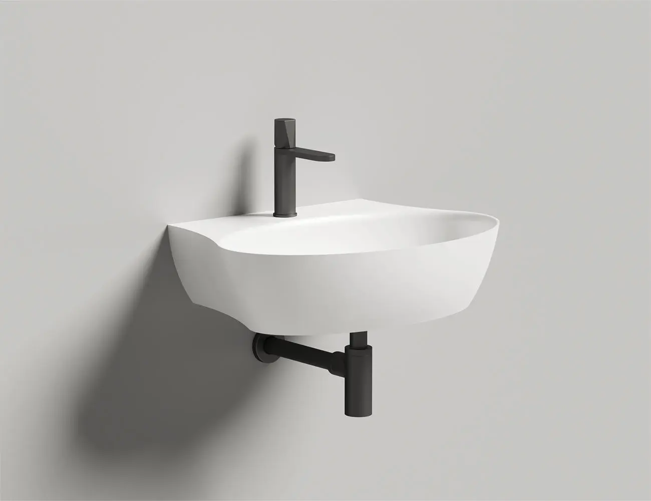 Раковина подвесная Salini Alda Wall 01 S-Sense 58 см 140311G из литьевого мрамора, белая глянцевая