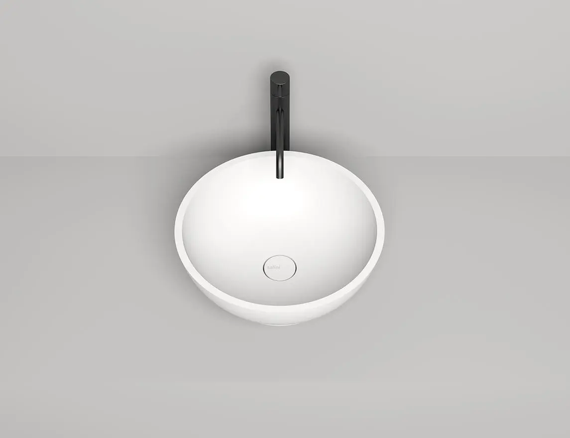 Раковина накладная Salini Gloria 03 S-Stone 42 см 1102203M из искусственного камня, матовая белая