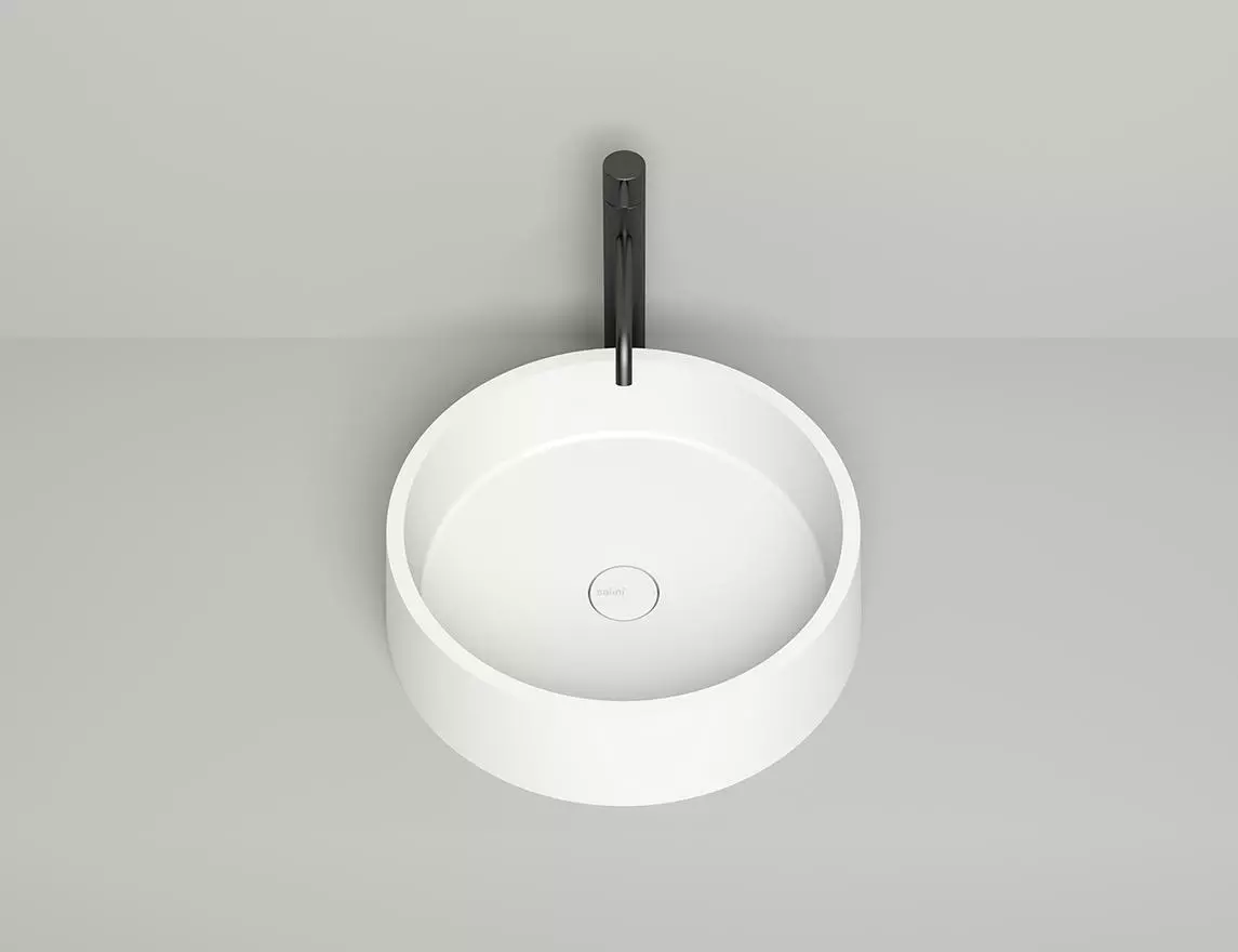 Раковина накладная Salini Gloria 01 S-Stone 44 см 1102201M из искусственного камня, матовая белая