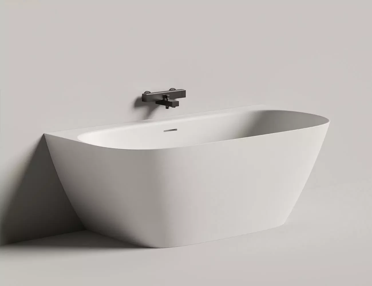 Ванна из искусственного камня Salini Sofia Wall S-Stone 160x80 102527M белая матовая, пристенная