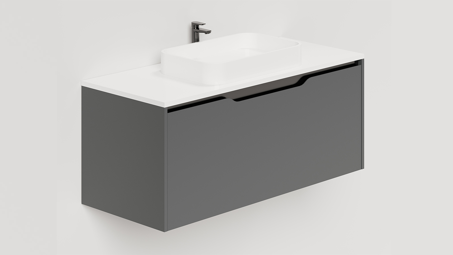 Тумба SMILE 100 Anthracite S1000A