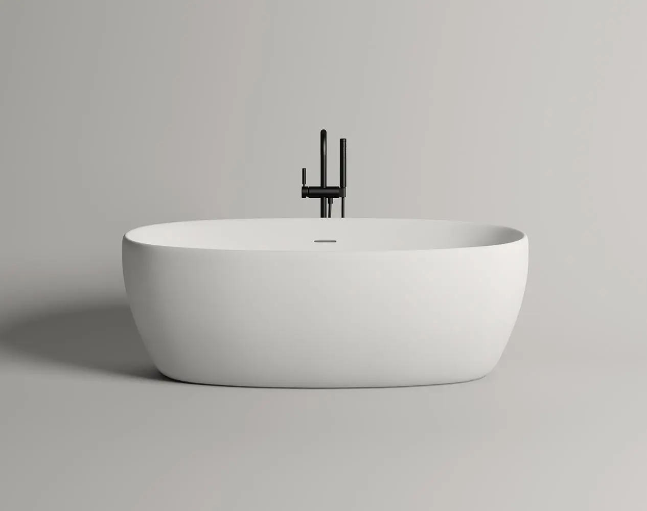 Ванна из искусственного камня Salini Luce S-stone 170х85 100121M белая матовая, отдельностоящая