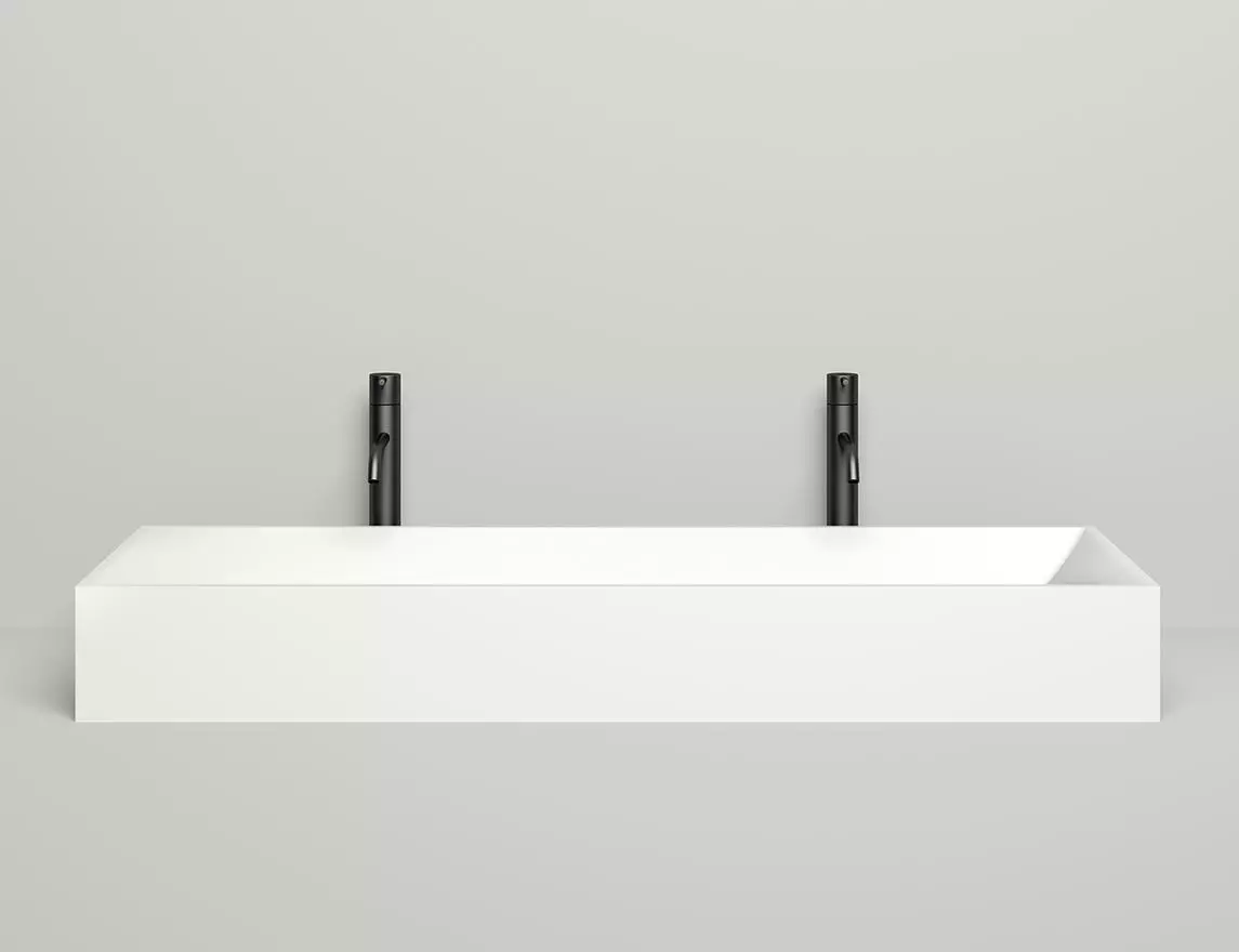 Раковина накладная Salini Sonata S-Stone 120 см 1401201M из искусственного камня, матовая белая