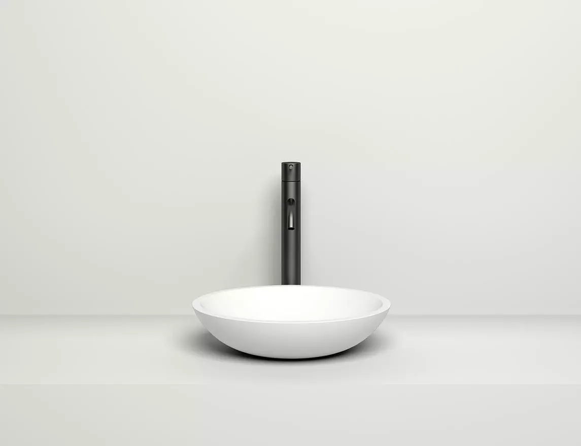 Раковина накладная Salini Callista 05 S-Stone 37 см 1101205SM из искусственного камня, матовая белая