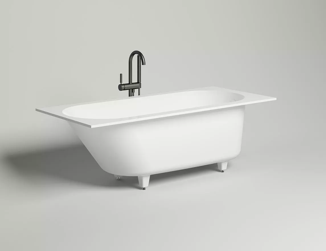 Ванна из искусственного камня Salini Ornella S-stone 170x75 102321M белая матовая, встраиваемая