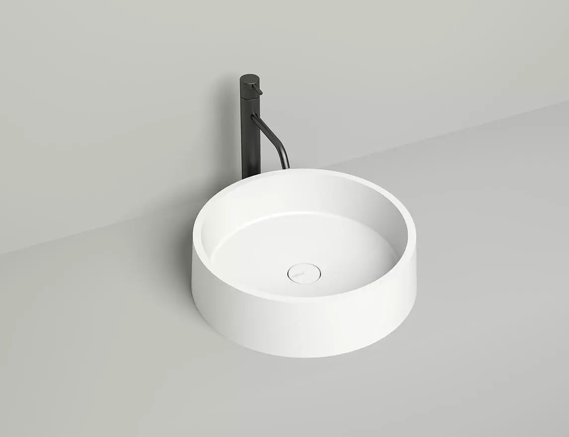 Раковина накладная Salini Gloria 01 S-Stone 44 см 1102201M из искусственного камня, матовая белая