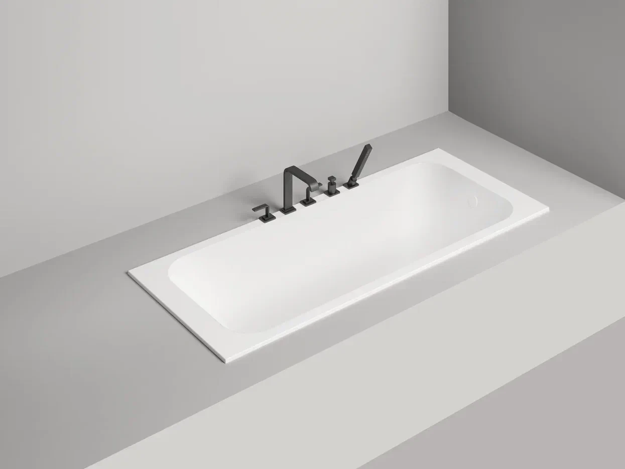 Ванна из литьевого мрамора Salini Orlanda S-sense 180x80 102012G белая глянцевая, встраиваемая