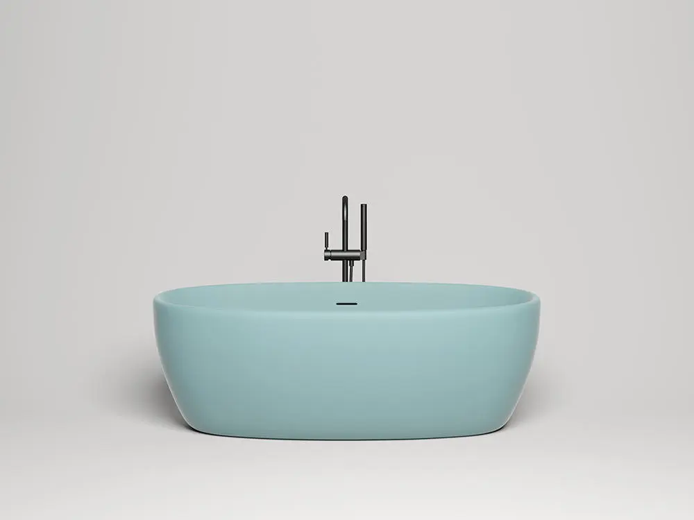 Ванна из искусственного камня Salini Luce S-stone 170х85 100121M белая матовая, отдельностоящая