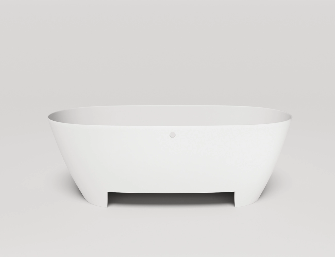 Ванна из литьевого мрамора Salini Sofia Light 165х75 103711G S-Sense с переливом, белая глянцевая