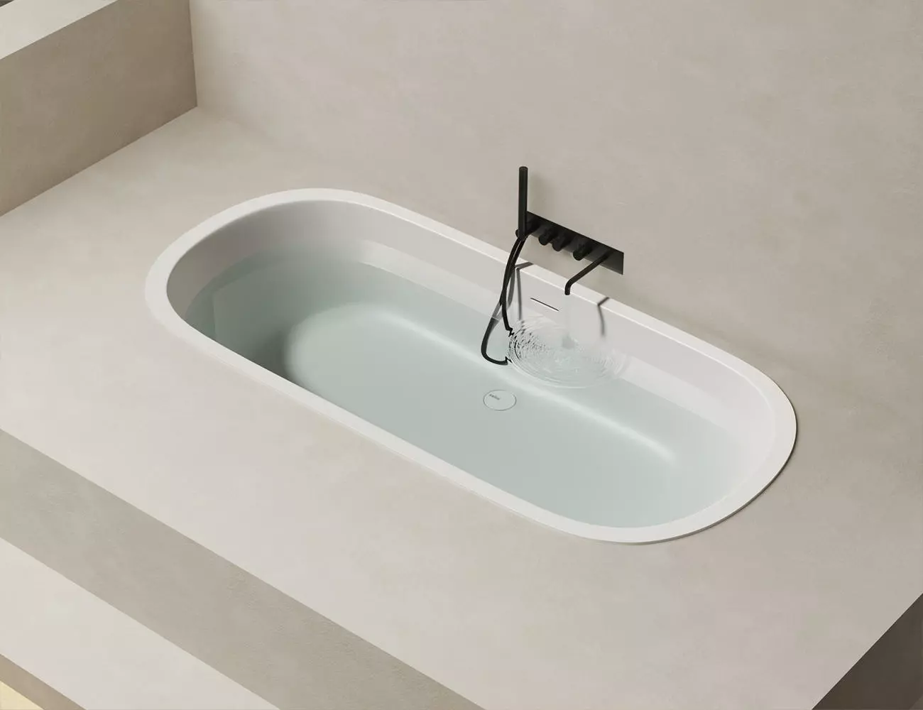Ванна из искусственного камня Salini Ornella Axis Kit S-Stone 190х90 103522M белая матовая, встраиваемая