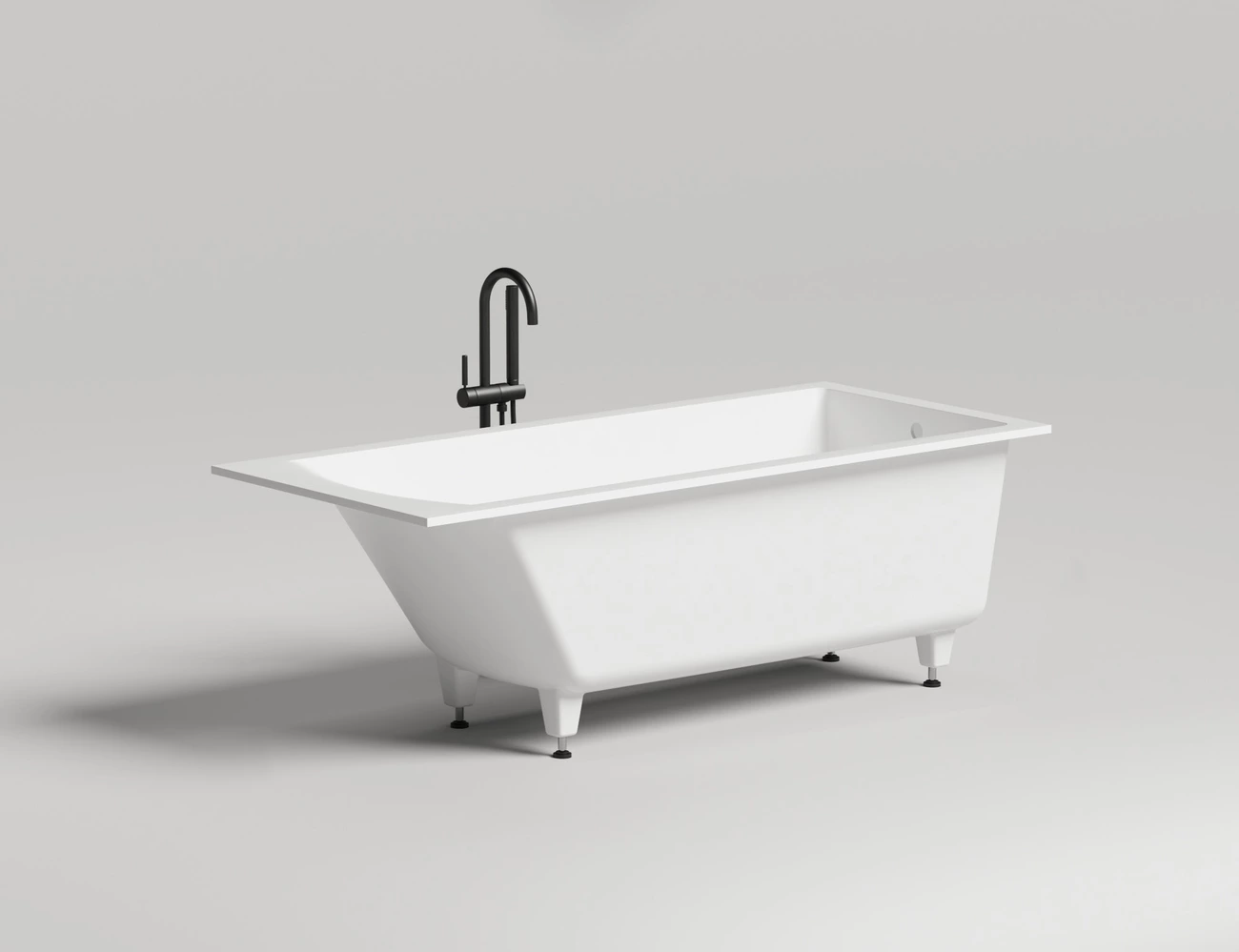 Ванна из искусственного камня Salini Cascata 104113G 170x75 S-Sense белая