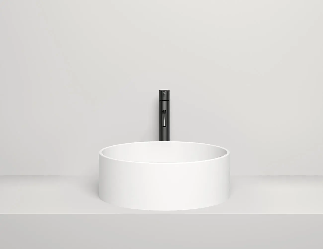 Раковина накладная Salini Armonia 02 S-Sense 45 см 130112G из литьевого мрамора, белая глянцевая