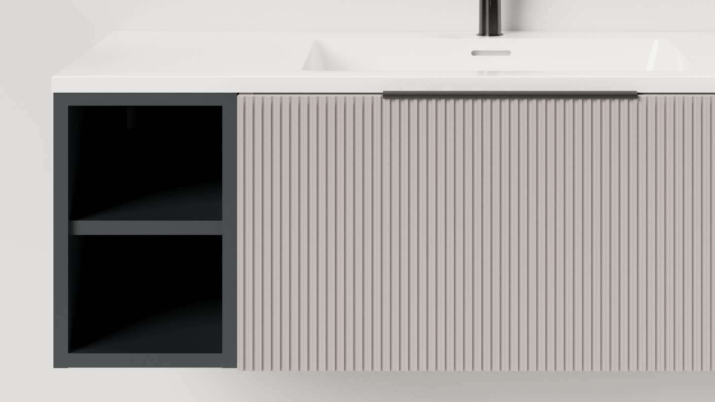 Модуль открытый подвесной TOUCH 20Х50Х32 матовая эмаль Anthracite T200O1A