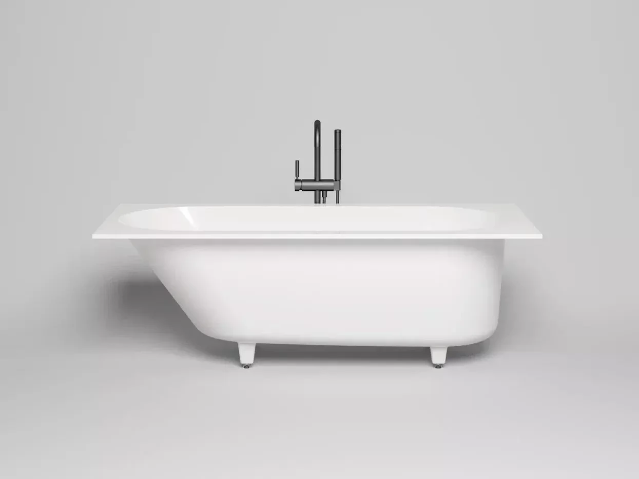 Ванна из литьевого мрамора Salini Ornella Kit S-sense 170x75 102411G белая глянцевая, встраиваемая