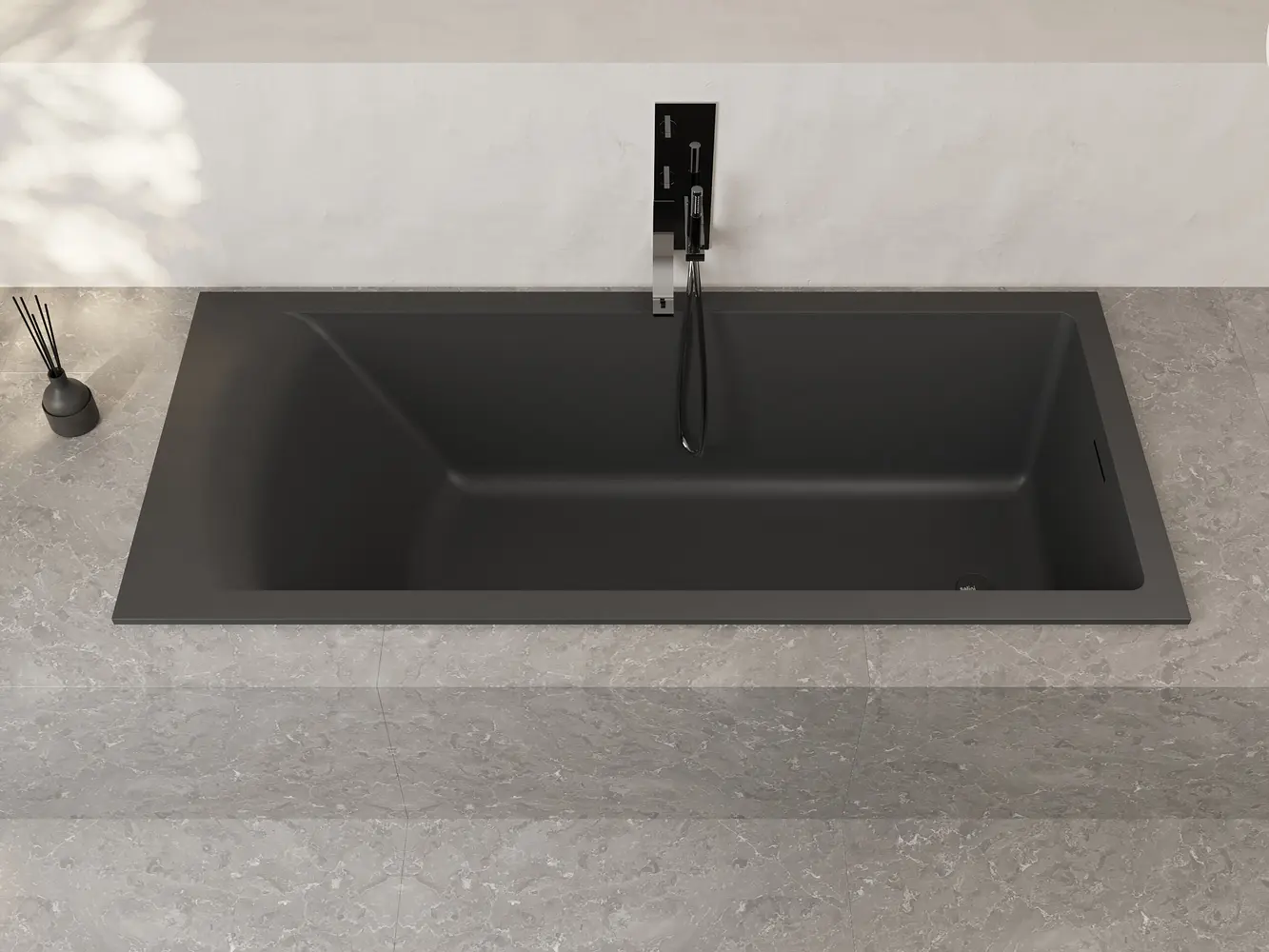 Ванна из искусственного камня Salini Cascata 104113M 170x75 S-Sense белая