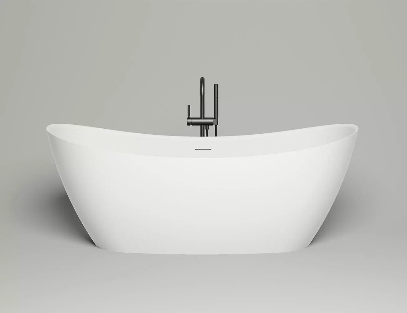 Ванна из искусственного камня Salini Noemi S-stone 170x75 101722M белая матовая, отдельностоящая