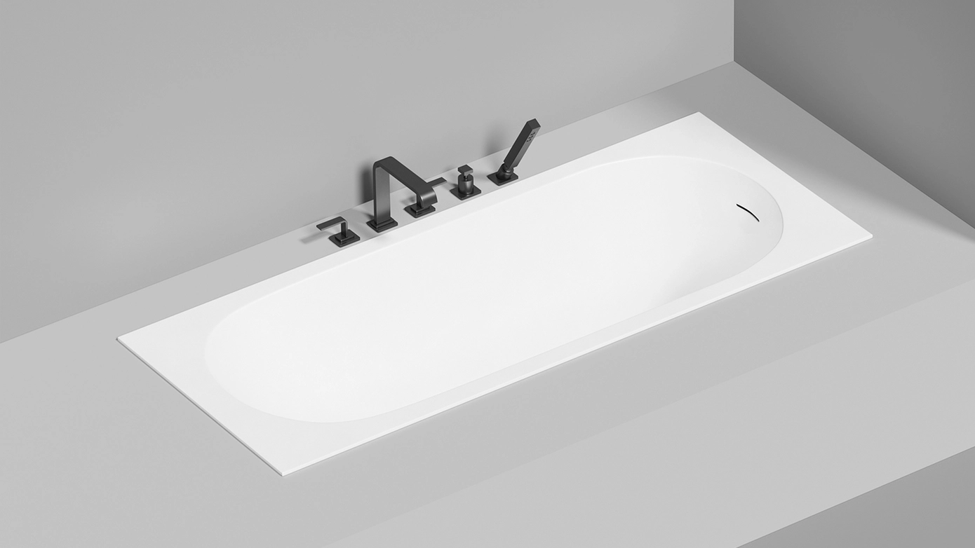 Ванна из искусственного камня Salini Ornella Kit S-Stone 160х70 102426M белая матовая, встраиваемая