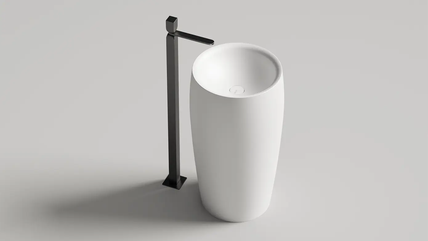 Раковина напольная Salini Alda 03 S-Stone 130321M белая матовая