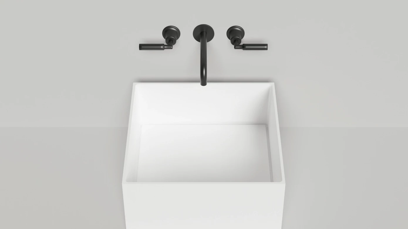 Раковина накладная Salini Armonia Square 02 S-Sense 130512G белая глянцевая