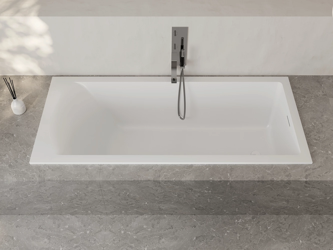 Ванна из искусственного камня Salini Cascata 104113G 170x75 S-Sense белая