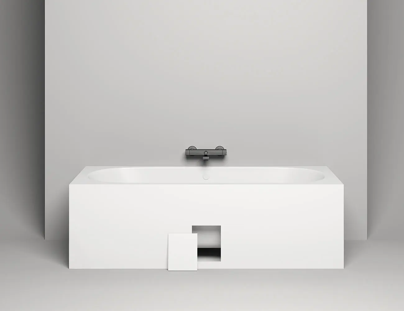 Ванна из литьевого мрамора Salini Ornella Axis S-Sense 180х80 103411G белая глянцевая, встраиваемая