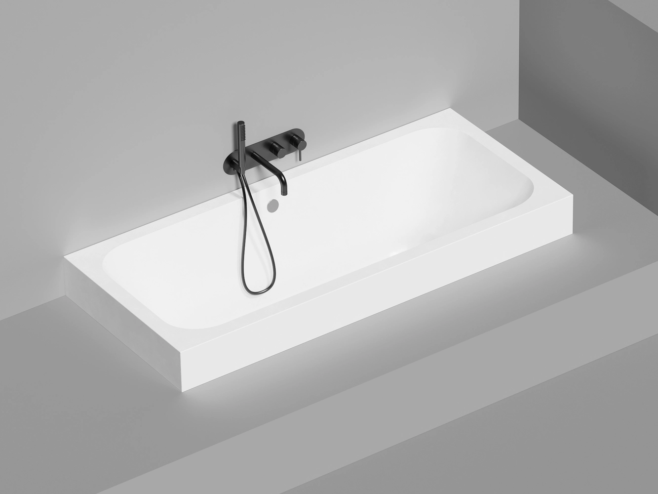 Ванна из литьевого мрамора Salini Orlanda Axis 170x75 103213M S-Sense белая матовая