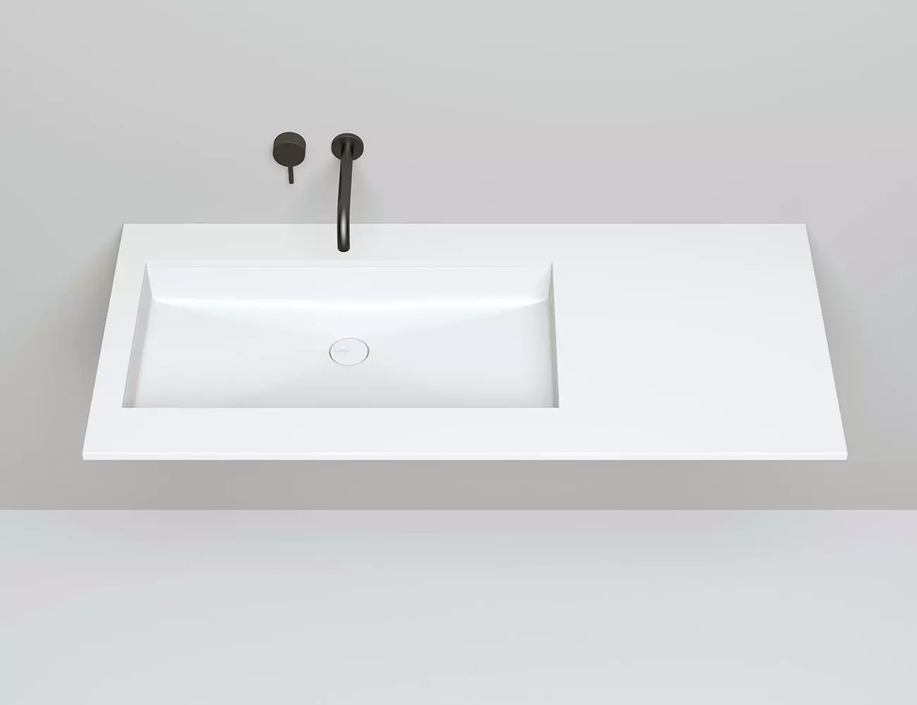 Раковина встраиваемая снизу Salini Marea 10 S-Stone 75 см 1802210M из искусственного камня, белая матовая