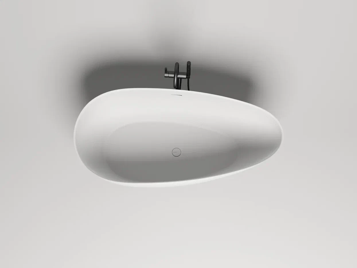 Ванна из искусственного камня Salini Paola S-stone 172х82 101512SM белая матовая, отдельностоящая